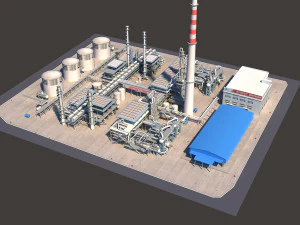 refinery 3D Model