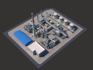 refinery 3D Model
