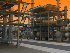 refinery 3D Model