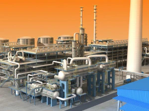 refinery 3D Model