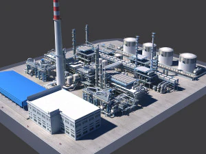 refinery 3D Model