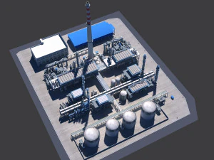 refinery 3D Model