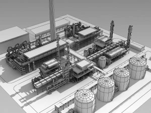 refinery 3D Model
