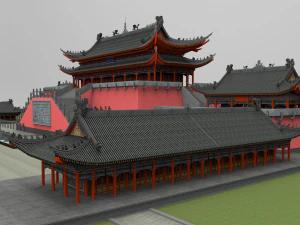 ancient chinese palace 3D Model