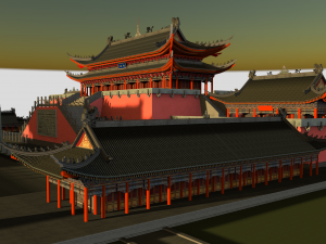 ancient chinese palace 3D Model