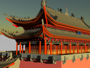 ancient chinese palace 3D Model