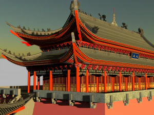 ancient chinese palace 3D Model