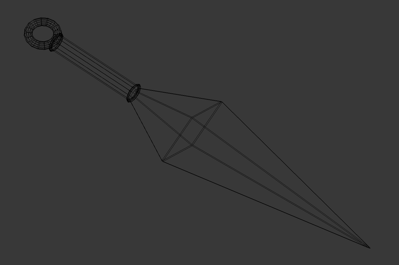 Как нарисовать кунай поэтапно