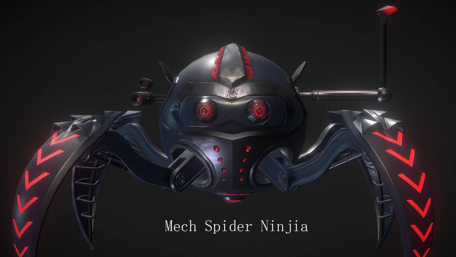 mech-spider-ninjia 3D Model .c4d .max .obj .3ds .fbx .stl .blend 