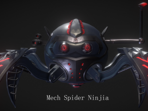 mech-spider-ninjia 3Dモデル