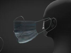 disposable medical mask 3Dモデル