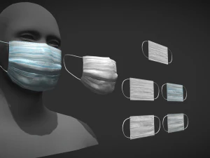 disposable medical mask 3D Model