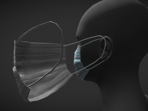 disposable medical mask 3Dモデル