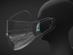 disposable medical mask 3D Model