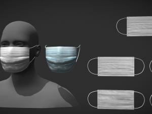 disposable medical mask 3Dモデル