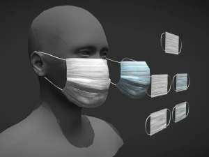 disposable medical mask 3D Model