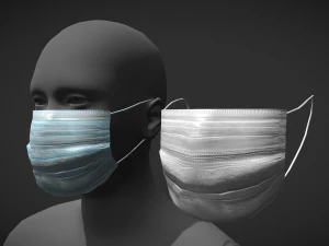 disposable medical mask 3D Model