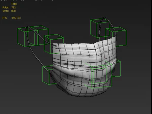 disposable medical mask 3D Model