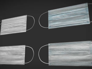 disposable medical mask 3D Model