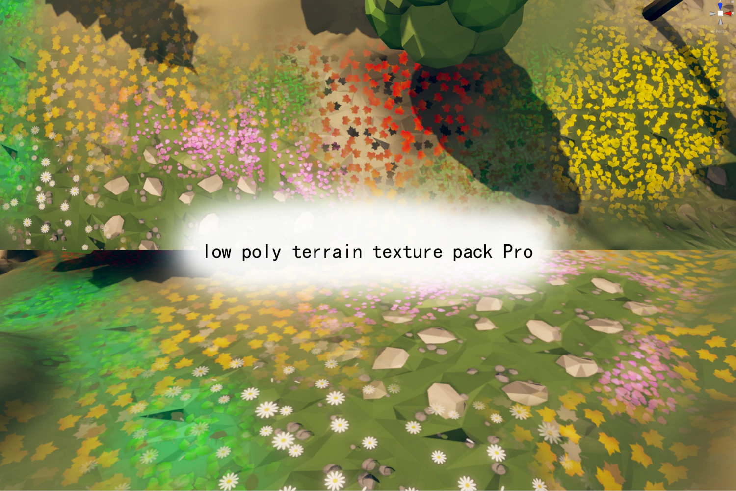 Low-Poly-Terrain-Texturpaket Pro CG Texturen .c4d .max .obj .3ds .fbx .stl .blend 