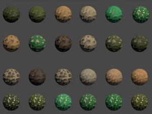 Low-Poly-Terrain-Texturpaket Pro CG Texturen