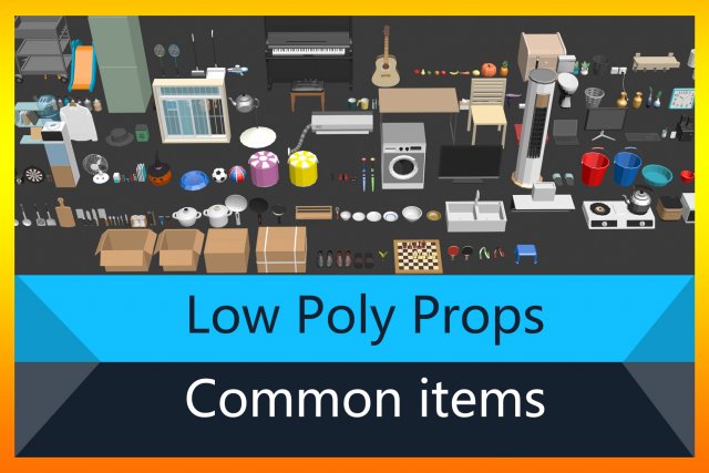low poly pro Modello 3D .c4d .max .obj .3ds .fbx .stl .blend