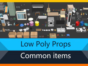 низкополигональная про 3D Модель