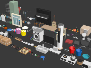 low poly pro Modello 3D