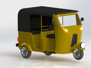 auto rickshaw-tuk tuk 3D Модель