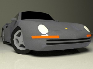 porsche 959 1986 lowpoly 3D Model