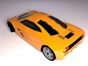 mclaren f1 1993 lowpoly Modelo 3D