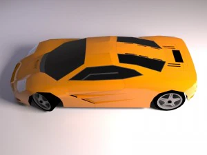 mclaren f1 1993 lowpoly Modelo 3D
