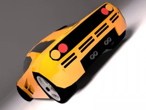 mclaren f1 1993 lowpoly Modelo 3D