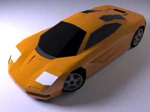 mclaren f1 1993 lowpoly Modelo 3D