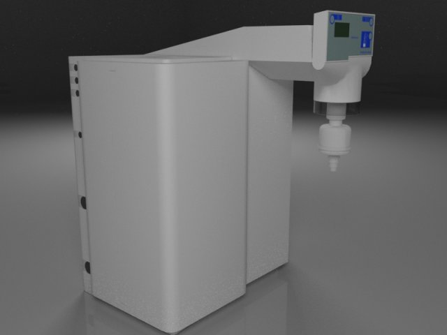 laboratory water purifier Modello 3D .c4d .max .obj .3ds .fbx .stl .blend 