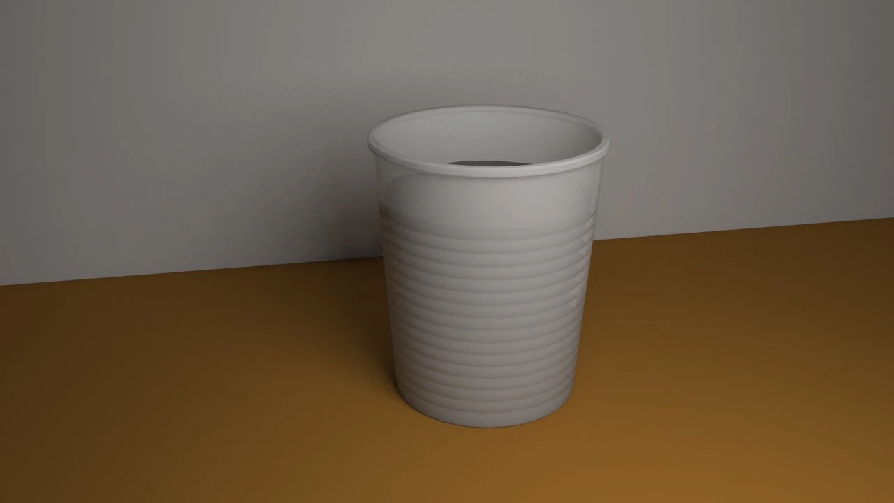 copo de plástico Modelo 3D .c4d .max .obj .3ds .fbx .stl .blend
