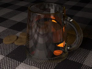 차와 쿠키 3D 모델