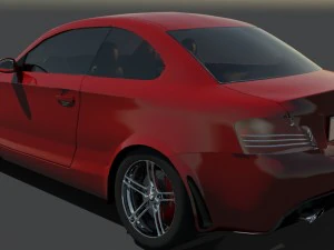 bmw serie 1 coup e82 3D Model