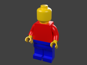 lego man 3D मॉडल