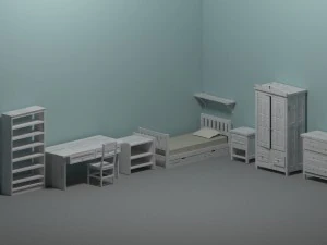 mob&iacute;lia do quarto Modelo 3D