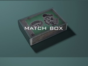 match box with match sticks 3D Model