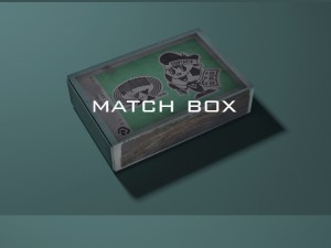 match box with match sticks Modelo 3D