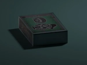 match box with match sticks 3D Model