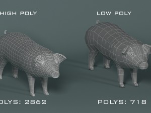 pig 3D मॉडल