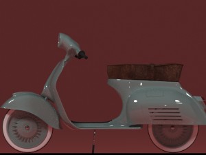 scooter vespa sprint 1966 3D Модель