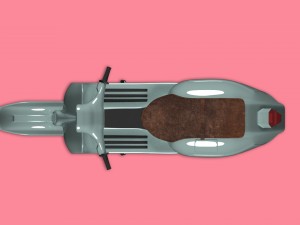 scooter vespa sprint 1966 3D Модель