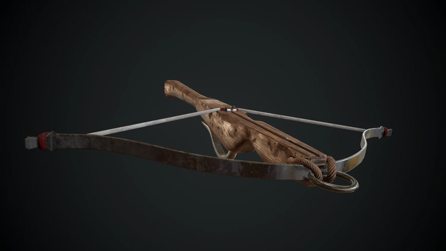 medieval crossbow 3D Model .c4d .max .obj .3ds .fbx .stl .blend
