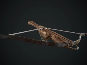 중세 석궁 3D 모델