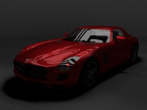 mercedes benz sls amg 3D Модель