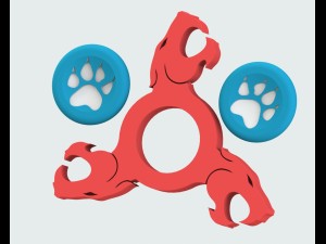 spinner cat 3D Model